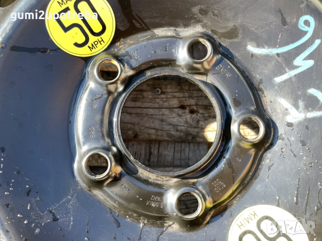 16 резервна джанта патерица 5х120 BMW E46 E81 115/90/16, снимка 4 - Гуми и джанти - 52683478