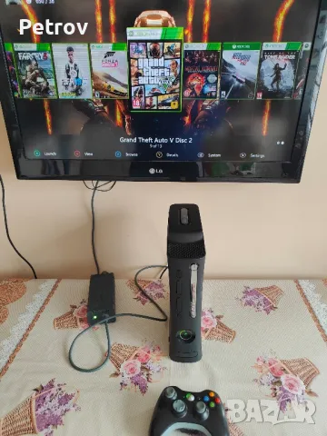 XBox 360 ХАКНАТ 120GB с 13 ИГРИ, снимка 1