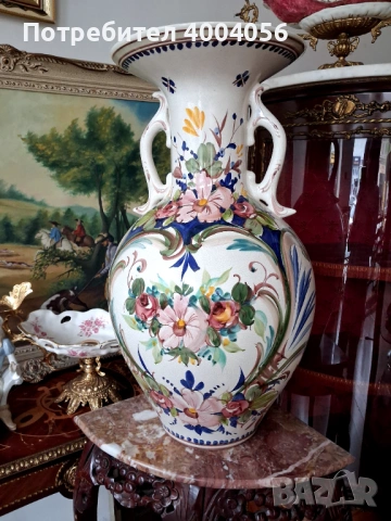 Голяма ваза, снимка 7 - Антикварни и старинни предмети - 53574179