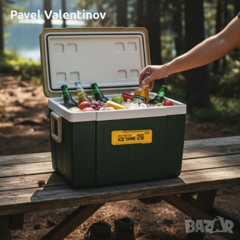 Професионална Хладилна кутия Military Green - Komax, снимка 6 - Други - 51736541