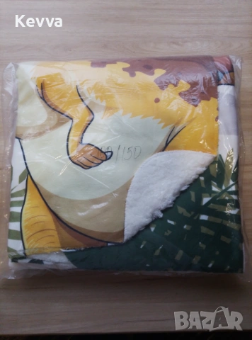 Детско одеяло с еко вълна Jurassic Park, снимка 2 - Спално бельо и завивки - 53916109