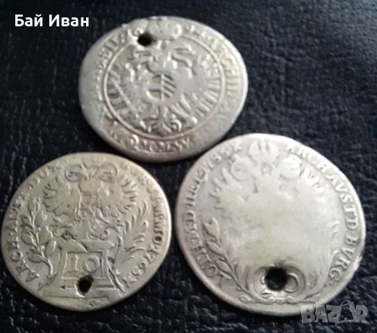 Стара сребърна монета/и 10 , 15 и 20 кройцера -топ цена !, снимка 7 - Нумизматика и бонистика - 45528590