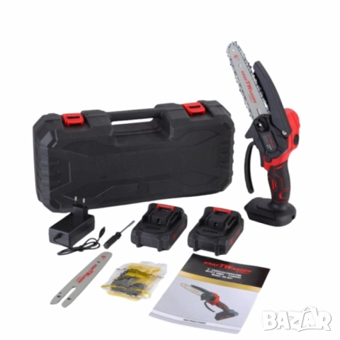 Акумулаторен верижен трион KraftWaagen KK-D01, с 2 батерии 48V / 2.0Ah, снимка 7 - Друга електроника - 51852405