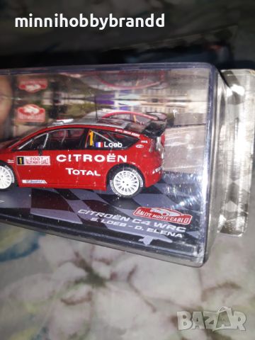 Renault Alpine 110 1800 Citroen C4 WRC  Rally  Monte  Carlo  1.43 Eaglemoss Top  Models , снимка 11 - Колекции - 46731136