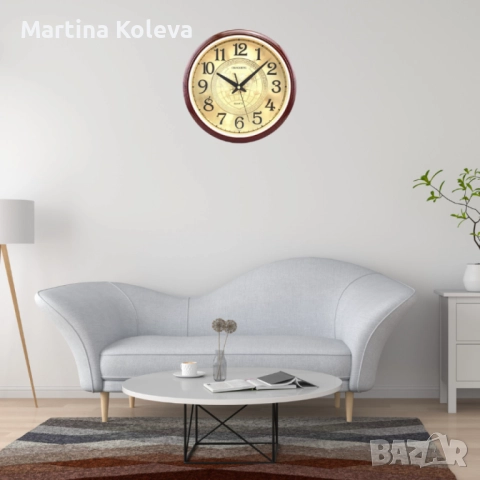 Безшумен стенен часовник, снимка 3 - Стенни часовници - 52655017
