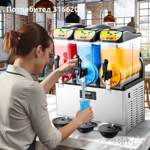 Машина за скрежина - 3х15л (45л) ПРОФЕСИОНАЛНА - 180 порции/час - НОВА, снимка 2 - Машини за сок - 53679825