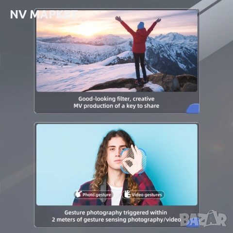 WIFI FPV професионален мини RC сгъваем дрон със 1080px камера, снимка 14 - Дронове и аксесоари - 53837750