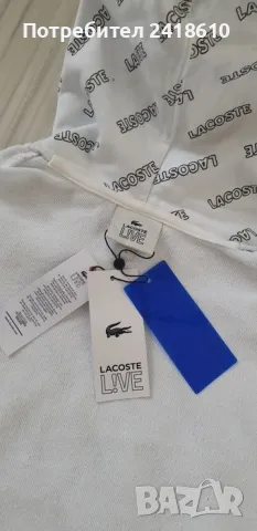 Lacoste LIVE! Oversize Hoodie Mens Size 5 - L НОВО! ОРИГИНАЛ! Мъжка Качулка !, снимка 16 - Спортни дрехи, екипи - 48252532