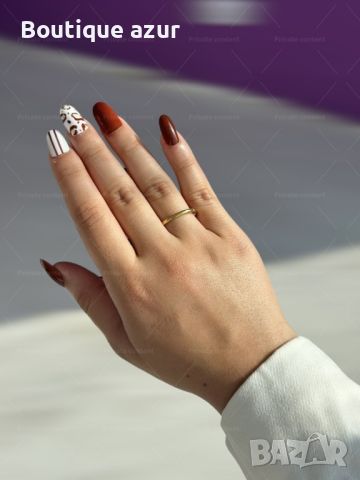 Нежен дамски пръстен от медицинска стомана тип халка, снимка 1 - Пръстени - 45462234