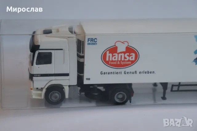 AWM 1:87 H0 MERCEDS BENZ ACTROS КАМИОН ТИР ИГРАЧКА МОДЕЛ, снимка 2 - Колекции - 49374722