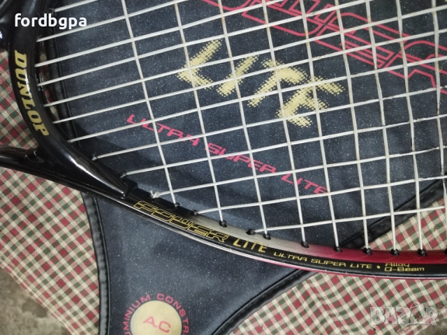 Dunlop Power Lite Ultra Super Light Alloy Tennis Racket With Case Тенис ракета, снимка 3 - Тенис - 52944263