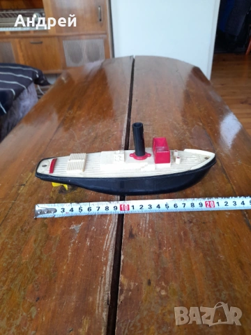 Стар механичен катер,параход, снимка 4 - Други ценни предмети - 53649711