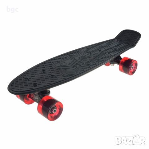 Нов Sulov-Клас Скейтборд Penny Board Sulov Venice, 22 инча, Черен/Червен Скейтборд, снимка 1 - Скейтборд, ховърборд, уейвборд - 46591583