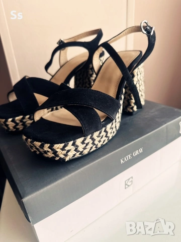 нови сандали с дебел ток Kate Gray 