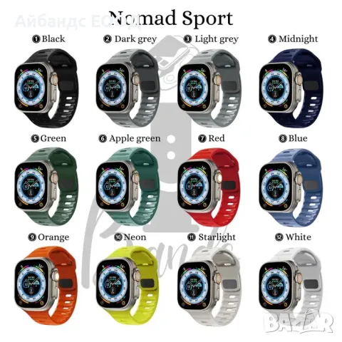 Каишки Nomad Sport за Samsung / Huawei / Amazfit / Garmin / AppleWatch, снимка 3 - Каишки за часовници - 49414479