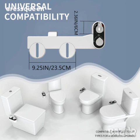 4676 Хигиенично биде за топла и студена вода с изтеглящи се накрайници и регулиране на дебита, снимка 2 - Други стоки за дома - 53824145