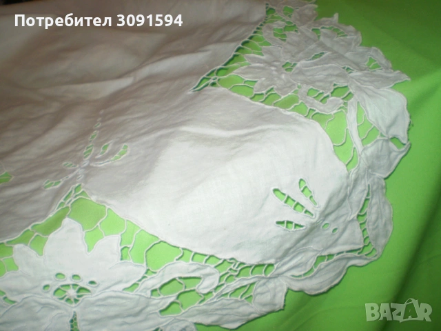 Ретро покривка -перде бяла рязана бродерия, снимка 10 - Колекции - 53174669