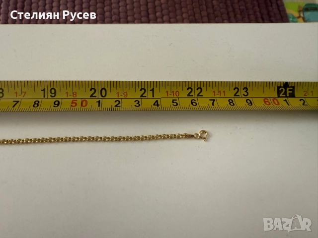 НОВ 8.79гр 57см златен ланец версаче / златно колие / синджир / ланец / злато / златен / GOLD 585 / , снимка 3 - Колиета, медальони, синджири - 52131462