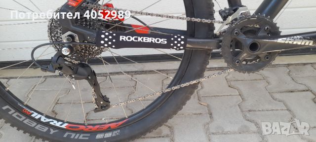 Велосипед 27.5 Btwin 560 Rockrider 2x10 Sram Rockshox вилка TR гуми и капли 27,5, снимка 15 - Велосипеди - 46255952