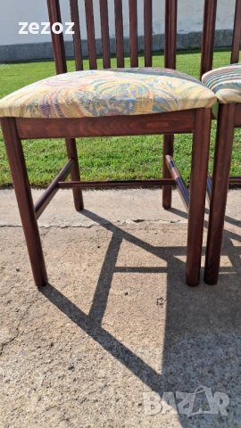Столове-2бр. трапезни масив орех №014, снимка 5 - Столове - 52622740