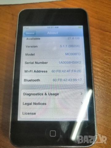 Apple iPod touch 3rd Generation 32 GB (Model A1318), снимка 4 - iPod - 53699402