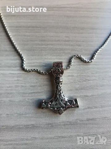 Чукът на Тор Масивен медальон Амулета на победителя, снимка 9 - Колиета, медальони, синджири - 49925775