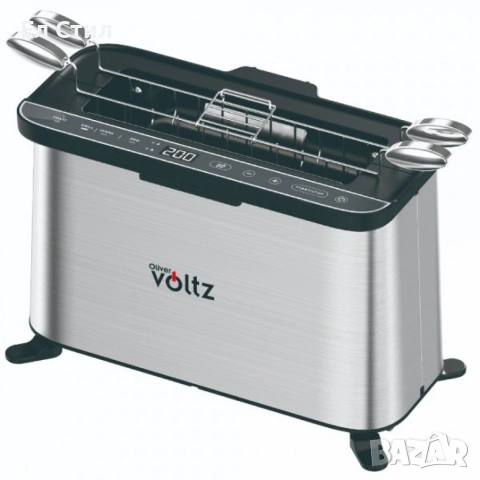 Мултифункционален уред за готвене 4 в 1, Oliver Voltz, 1700W, Тостер, Грил/Парти грил, Фурна, BBQ, снимка 6 - Тостери - 53565538