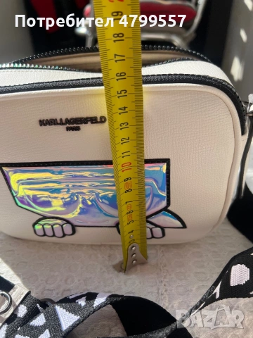 Дамска чанта Karl Lagerfeld Paris, снимка 2 - Чанти - 54223727