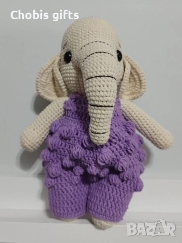 Слонче,плетено на една кука