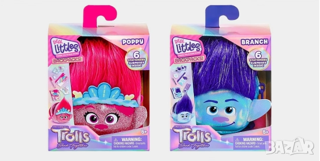 Чантички Trolls/ Тролчета с аксесоари Попи и Кло