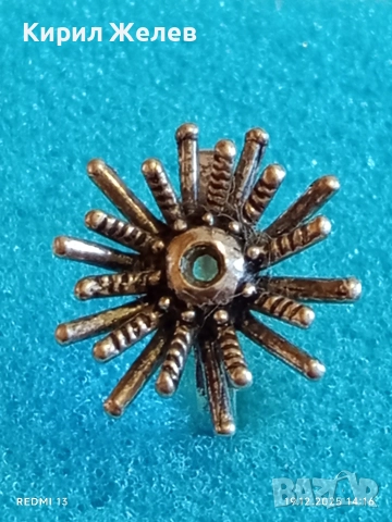 Красив сребърен фешън АРТ пръстен във формата на слънце ☀️ ретро стил 52306, снимка 3 - Пръстени - 52847619