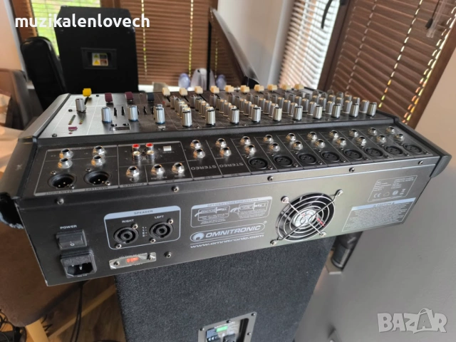 АПАРАТУРА OMNITRONIC LS-1222A Powered Mixer + 2 Х OMNITRONIC DX-1222 3-way Speaker 600 W, снимка 2 - Ресийвъри, усилватели, смесителни пултове - 54072201