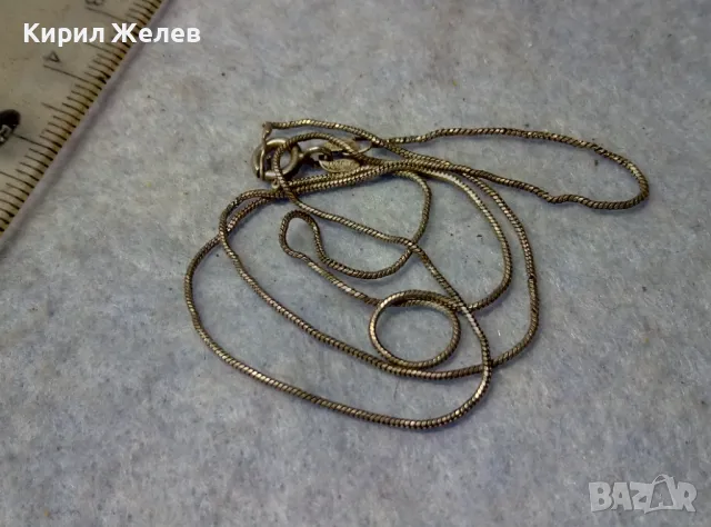 ИЗИСКАНО НЕЖНО СРЕБЪРНО КОЛИЕ СРЕБРО 925 ФИНА РЪЧНА БИЖУТЕРСКА АРТ ИЗРАБОТКА 47591, снимка 7 - Колиета, медальони, синджири - 49757765