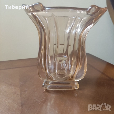 Стъклена ваза стара, снимка 9 - Вази - 52025457