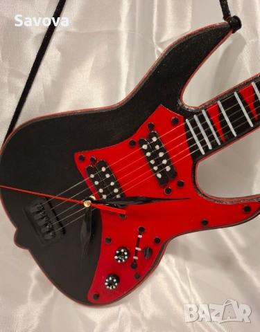 Стенен часовник - китара, снимка 5 - Стенни часовници - 53029106