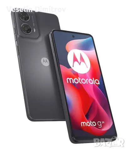 НОВ Motorola G24/ 8Gb -16 Gb RAM, 128 Gb Dual + гаранция 20 месеца, снимка 3 - Motorola - 46917254