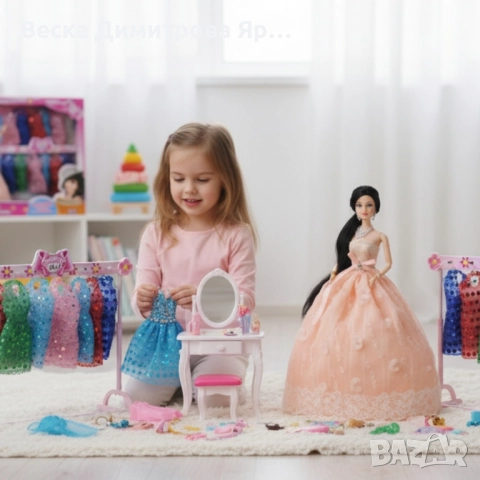 Голяма кукла с много рокли и аксесоари Beautiful Doll, снимка 4 - Кукли - 52214104