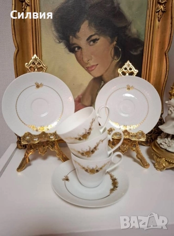 Чаши с чинийки ROSENTHAL , снимка 4 - Антикварни и старинни предмети - 52678022