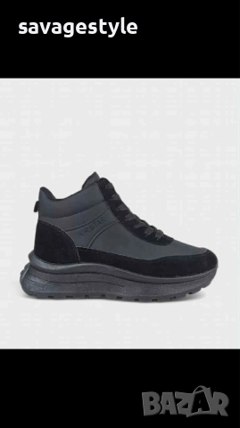 Страхотни дамски боти в черно цип и връзки , снимка 2 - Дамски боти - 51996080