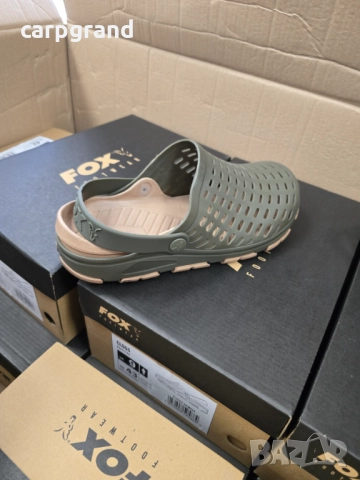 Чехли Fox Khaki Clogs, снимка 7 - Такъми - 51533690