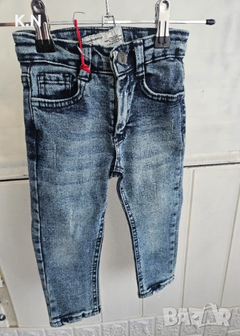 Детски дънки слим фит, нови 