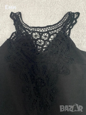 дамски черен гащеризон, снимка 4 - Гащеризони - 53463612