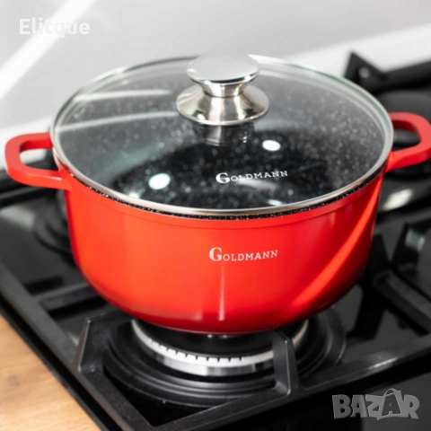 Тенджера Goldmann GM-7328R / GM-7324R, мраморно покритие, снимка 3 - Други - 53045900