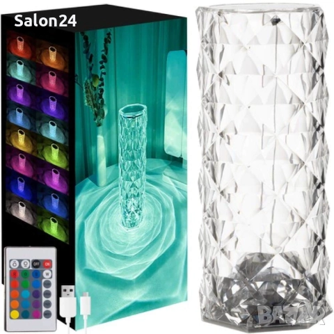 LED кристална настолна лампа, снимка 8 - Лед осветление - 52286773