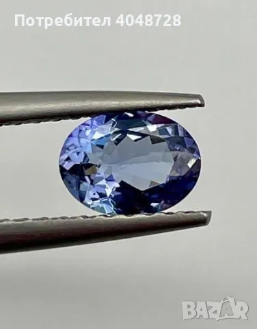 Естествен инвестиционен танзанит 1.22ct. „Синьо-виолетово“, снимка 1 - Други - 48981279