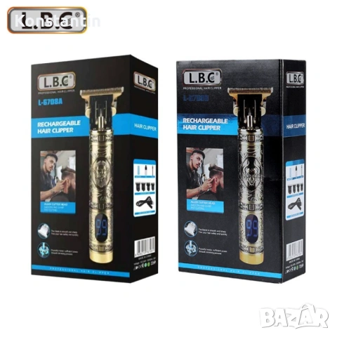 Професионална машинка за подстригване с LED дисплей + приставки