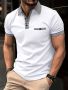 Мъжка ежедневна карирана риза с ревер,4 копчета,винтидж стил и къс ръкав