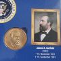 Монета 20 . САЩ.  Долар . 1 долар.  20 президент.  Серия Американски Президенти.  Джеймс Гарфийлд., снимка 1