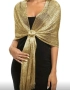 Дамски златист шал, снимка 2