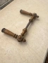Стара месингова дръжка за врата, снимка 2